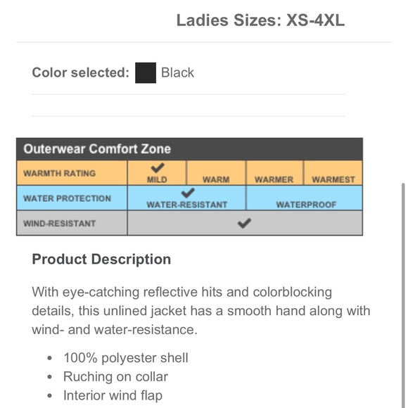 Port Authority® Zephyr Reflective Hit Full-Zip Jacket - Picture 4 of 6